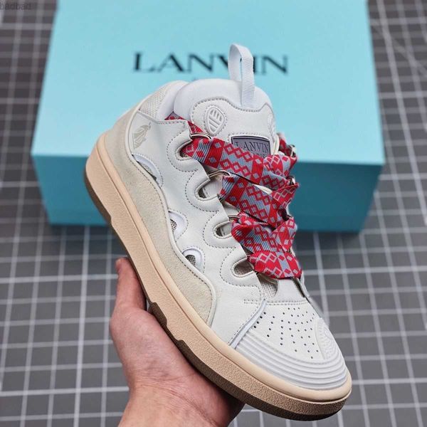 

luxury lanvins dress shoes designer men women shoe bread casual sneakers for mens womens, Black