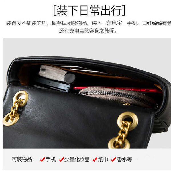 

bags designer marmomt shoulder bag bag women 2022 new premium enuine leather women's crossbody chain mini head layer cowhide mamun, Black;red