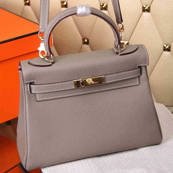 

luxury designer hermees bag genuine leather handbags handbag lychee new leather keilys bag spring summer one-shoulder woman's portable