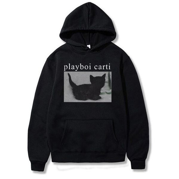 

playboi carti hoodie casual fashion sweatshirt fashion hoody, Black