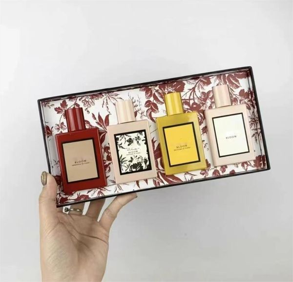 

perfume for girls glass bottle spray flowers feast bloom women strong set 30mlx4