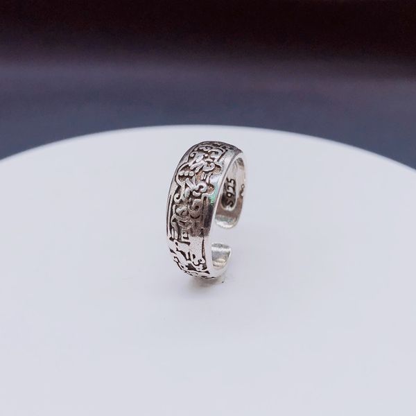 

personalized retro food ring mens rings classic men titanium steel designer for women luxury gifts woman girl jewlery, Silver