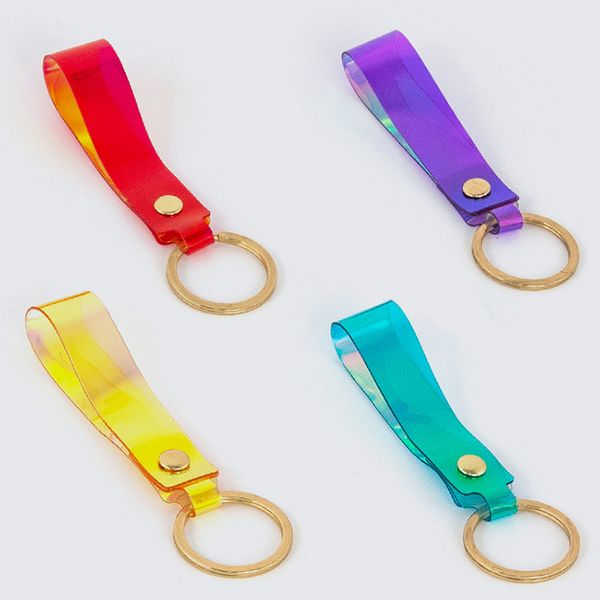 

laser key chain colorful pvc keyring bag keychain small gift wholesale, Silver