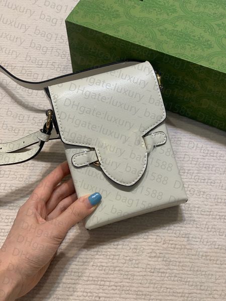 

r shoulder bag cowhide metal horse buckle classic 1955 series buckle mobile phone women bag official original imported leather