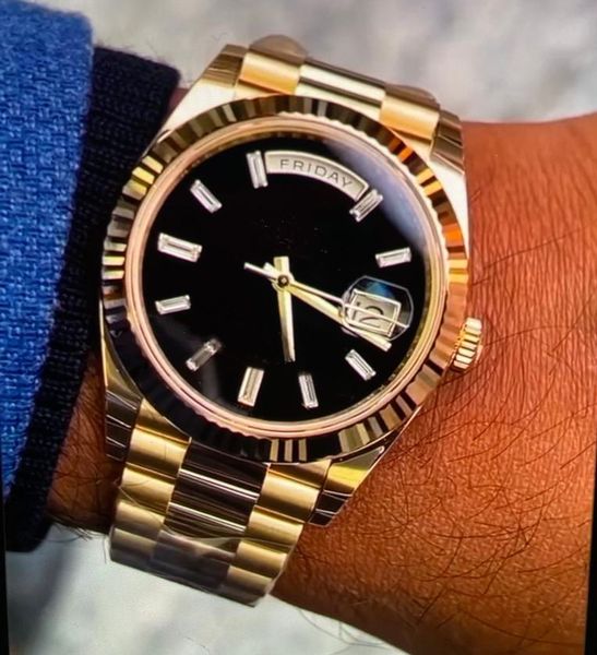 

new arrivals sell classic mechanical man watch automatic stainless steel band watches luxury watch 230, Slivery;brown