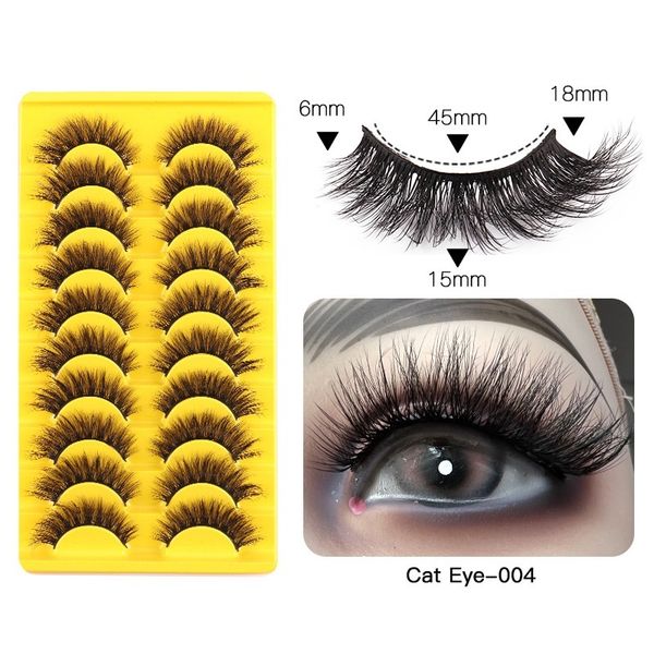 

soft light thick fake eyelashes curly crisscross handmade reusable multilayer 3d mink fake lashes extensions makeup accessory for eyes 4 mod