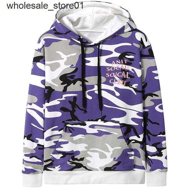 

men's hoodies sweatshirts asscs designer fashion brand sweater men's autumn lovers camouflage jacket fashion casual loose hoodie, Black