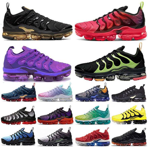 

shoes tn plus big size us 13 coquettish purple pastel metallic gold mens running hyper violet lemon lime women trainers sports sneakers, Black