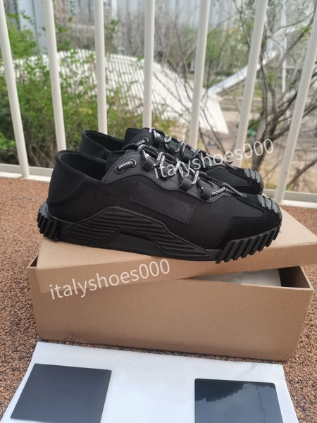 

dress shoes rick canvas sneakers for men and womens owens shoelaces high soled boots casual shoes bn210302, Black