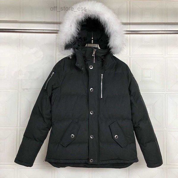 

moose men's down men fur collar jacket s coats mens moose warm man winter coat outwear jackets knuck doudoune scissors2, Black
