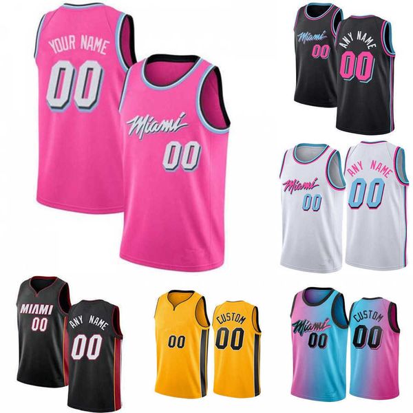 

75th custom mens womens youth miami''heat''2 gabe vincent 77 omer yurtseven 16 caleb martin dwyane 3 wade basketball jer, Black;red