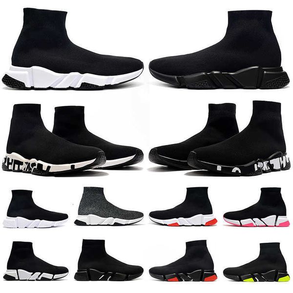 

mens dr sports shoes trainers running sneakers shoes triple black white bred neon graffiti fashion sock men women size 36-45