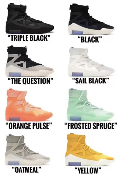 

authentic fear shoes 1 boots triple black oatmeal of god the atmosphere yellow light bone sail orange men outdoor sneakers trainers with ori