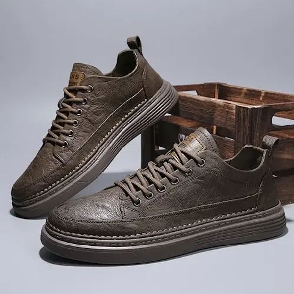 

ankle boots and men's shoes model leather imported brownier pro formal shoes, Black