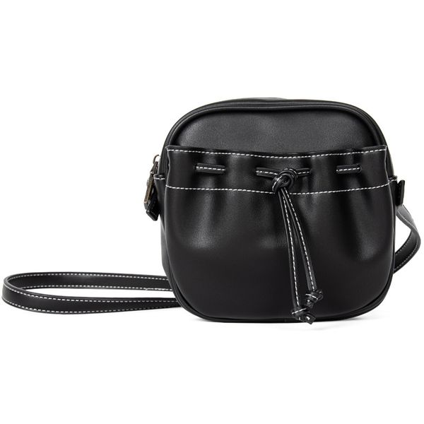 

ladies crossbody sling bag handheld retro versatile pleated small round bag