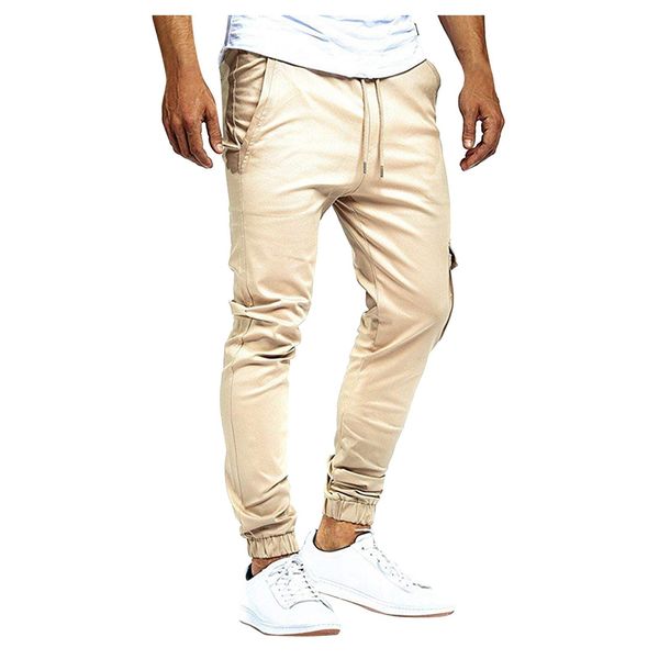 

men's tracksuits toddler foam pant tethered loose with pockets waistband soild long men's and color with waistband casual trousers, Gray