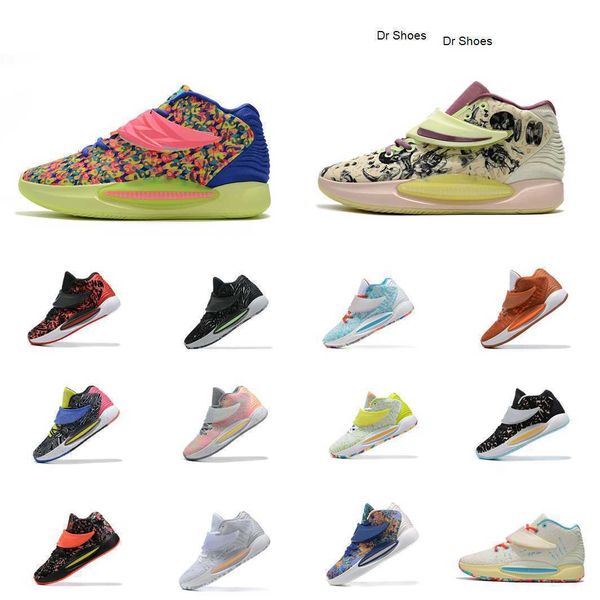 

mens kd 14 basketball shoes womens kevin durant xiv sneakers aunt pearl floral kay yow christmas cyber what the lebron 19 tennis with box