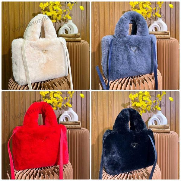 

Designer Crossbody Bag for Womensfluffy Fashion Shoulder Bags Cross Body Satchel Real Leather Classic Handbags Tote Female Purses, Lavender