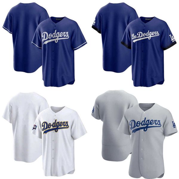 

2022 baseball jerseys custom jersey los angeles''dodgers''men women youth 5 corey seager 10 justin turner 22 clayton ker, Blue;black