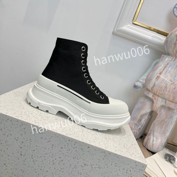 

2023 knee-high jacquard boots fashion knee boot chunky heel almond toes high heeled booties tall boot luxury designer for women shoes factor, Black