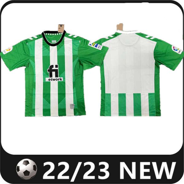 

22 23 real betis men soccer jerseys joaquin b.iglesias camiseta de futbol juanmi canales fekir 2022 2023 special football shirts copa del, Black;yellow