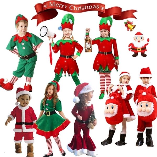 

clothing sets kids christmas santa claus suit costume baby boy girl year childrens set 221121, White