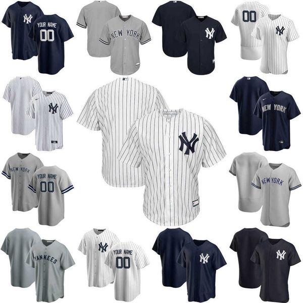 

2022 baseball jerseys custom jersey mens women youth new''york''yankees''27 giancarlo stanton 25 gleyber torre, Blue;black