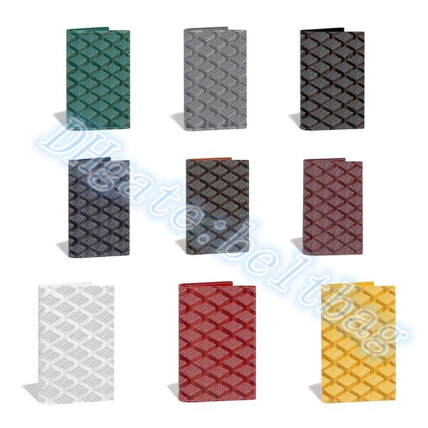 

2023 new passport book leather purse card luxurys designer holder wallet men women's holders coin gift stamp wallets fashion key pocket, Red;black