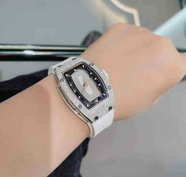 

richa mens mechanical watch watches diamond luxury for red lips rm007 women's watch sky star wine barrel weska marshmallow swiss brand, Slivery;black