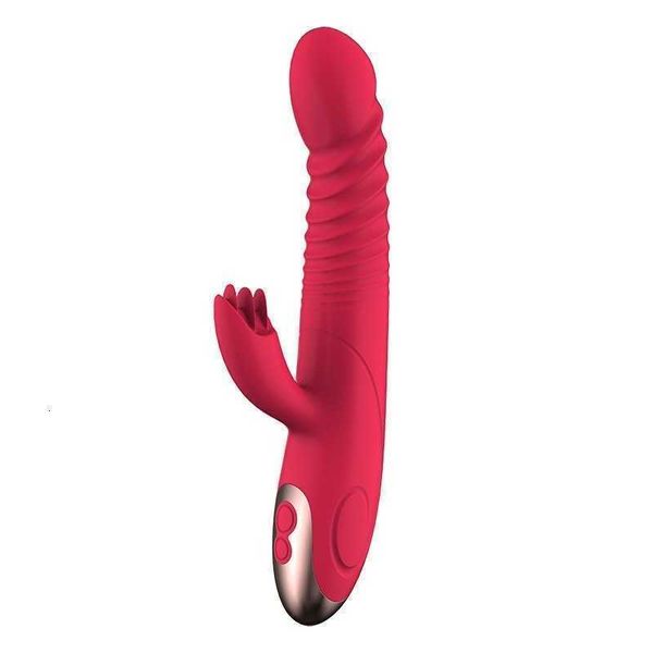 

l12 massagers toys automatic telescopic heating vibrating stick women's rotating av massage
