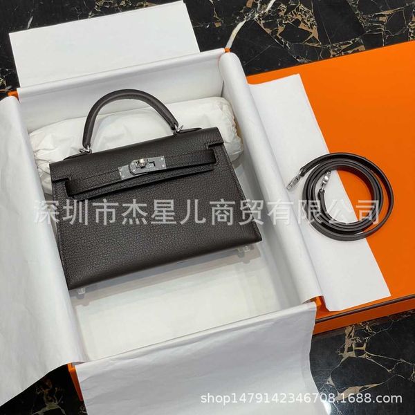 

handbags luxury designer birk genuine leather cons handmade family pure hand sewing mini bag second generation women's 19 jp1d