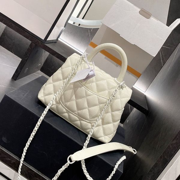 

f/w autumn winter calfskin caviar leather mini bags handle totes matelasse chain crossbody shoulder single falp outdoor sacocho famous purse