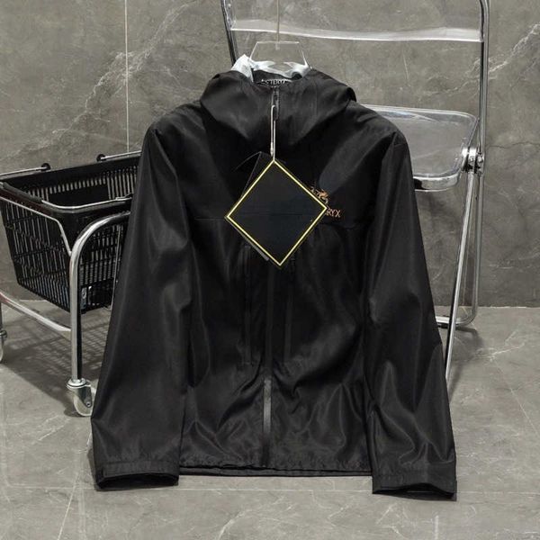 

high version arc jacket designer plush jackets men women hard shell embroidery hooded coat alpha series warm waterproof cardigan sportswear, Black;brown