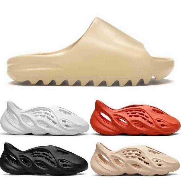 

slides yeesys kanyes foam slippers rubber clog men women desert sand beach outdoor summer flip flops, Black