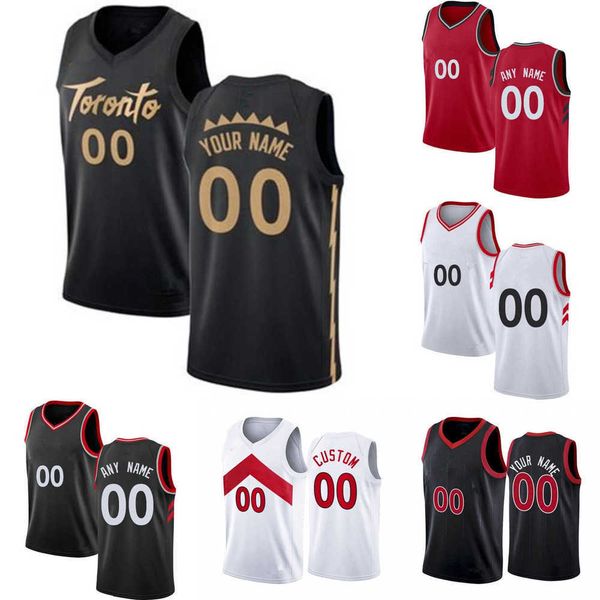 

75th custom mens youth toronto''raptors''vince 15 carter tracy 1 mcgrady 14 svi mykhailiuk 18 yuta watanabe basketball j, Black;red