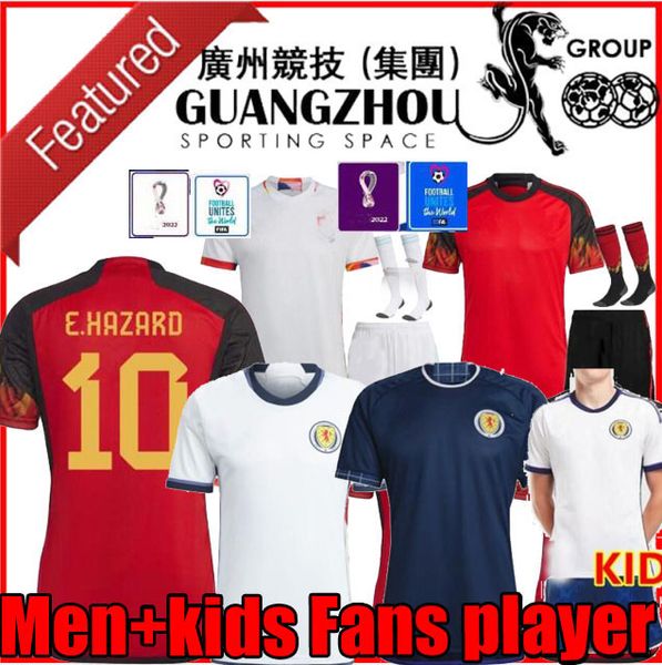 

2022 belgiums lukaku soccer jersey 22 23 scotlands 9 dykes fans player hazard courtois tielemans michy batshuayi kevin de bruyne kompany foo, Black;yellow