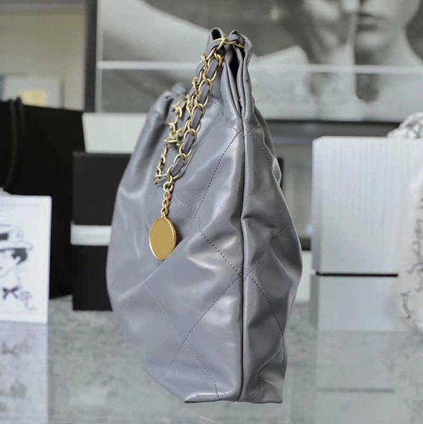 

evening bags leather new grey gold buckle bag garbage bag chain diamond shopping
