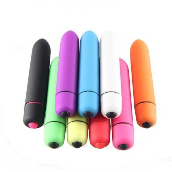 

l12 massagers toys strong shock 10 frequency long bullet vibration mini av massage stick egg jumping fun products