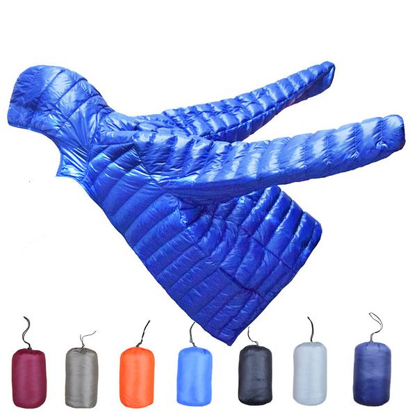 

men's down parkas autumn fashion boutique solid color light and thin casual hooded collar jacket / mens coat 221122, Black