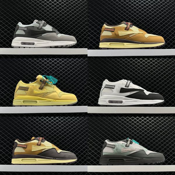 

2022 airsmx max patta 1 87 running shoes fashion travis scotts 1s low women mens trainers baroque brown saturn gold cactus jack obsidian fra