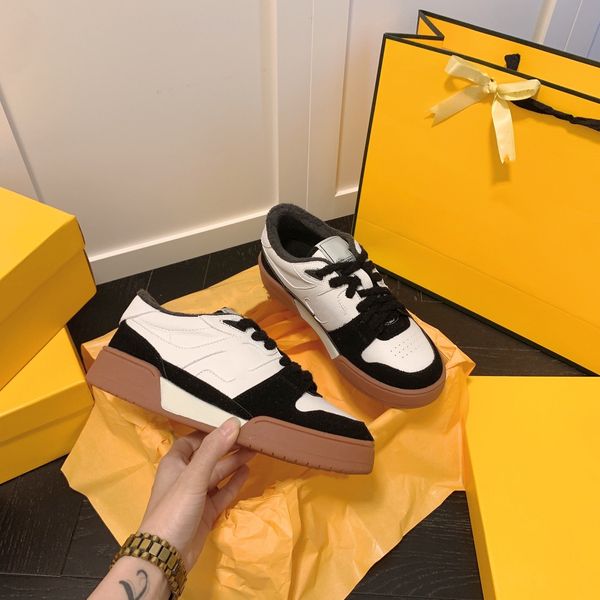 

italy fashion match low sneakers women's suede leather patchwork platform shoes thick bottom lace up velvet lined winter trainers loafe