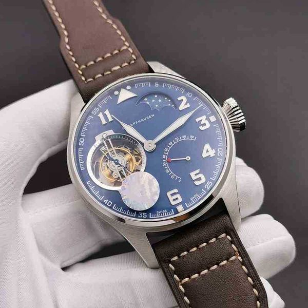 

8iwc9 flywheel mechanical watch classic designer famous wristwatches, Slivery;golden