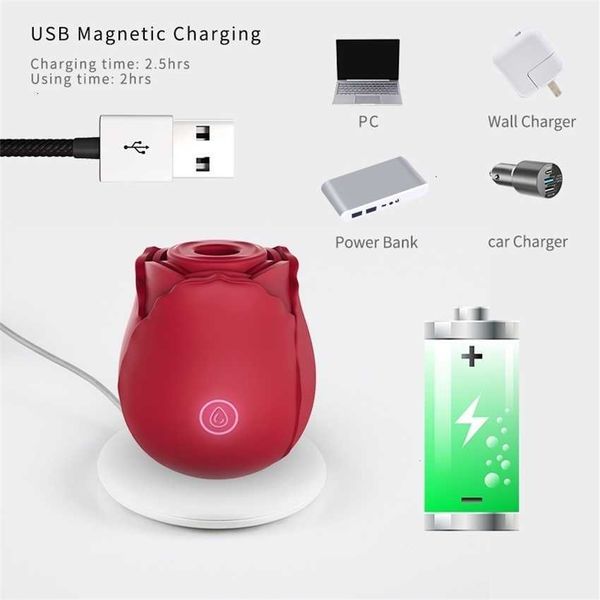 

l12 massager toy rose sucking vibrators nipple sucker oral clitoris stimulation powerful