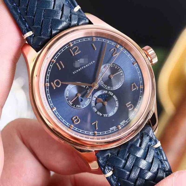 

luxury mens mechanical watch watches men mechanics wristwatch i3w4c men's designer swiss, Slivery;golden