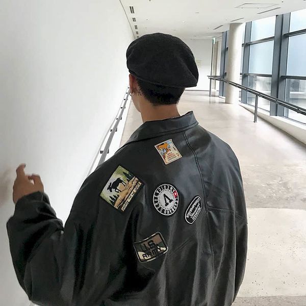 

men's leather faux spring autumn fashion men black jacket women korean loose motorcycle streetwear male outerwear biker coats 221122