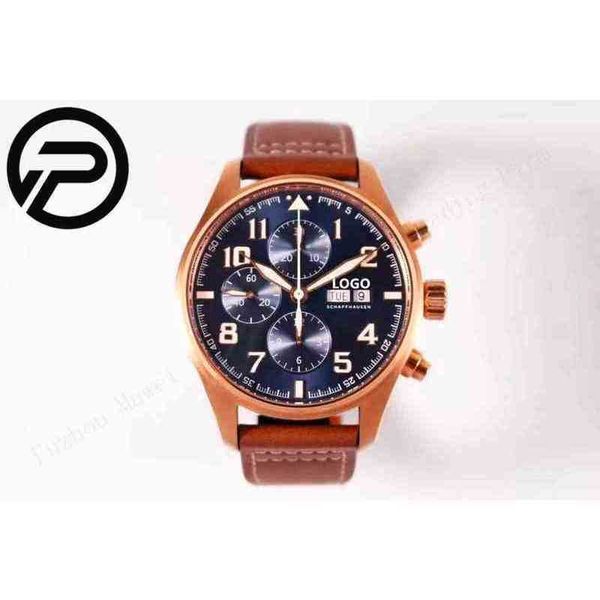 

43mmeta luxury mechanical movement waterproof boutique 3777 chronograph watch s6bo, Slivery;brown