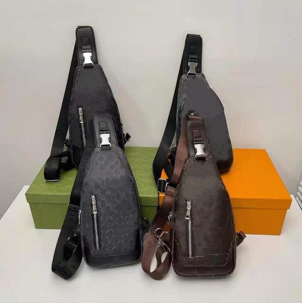 

men's chest pack crossbody bag luxury design durable pu leather handbags chests bag vintage leisure men handbag shoulder bags
