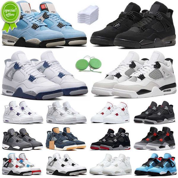 

2023 4 4s men women basketball shoes military black cat red thunder midnight navy university blue white oreo sail lightning infrared shimmer