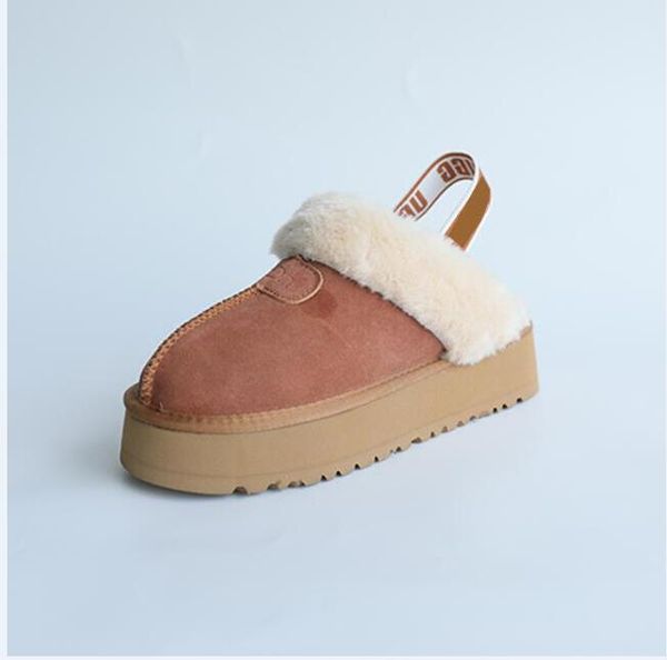 

designer women increase snow indoor slippers soft comfortable sheepskin keep winter warm slipper plush boots girl beautiful eur35-43 wugu, Black