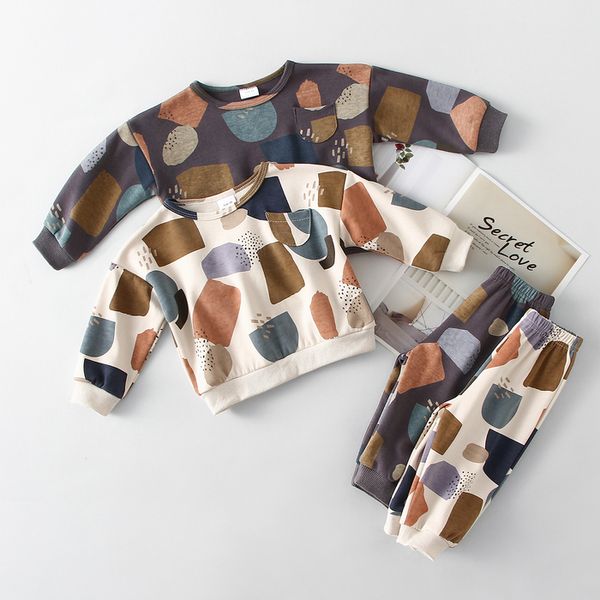 

clothing sets fashion toddler baby boys girl fall clothes kids sports bear sweatshirt pants 2pcs suits outfits 221121, White